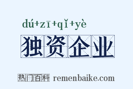 独资企业是什么意思的图片